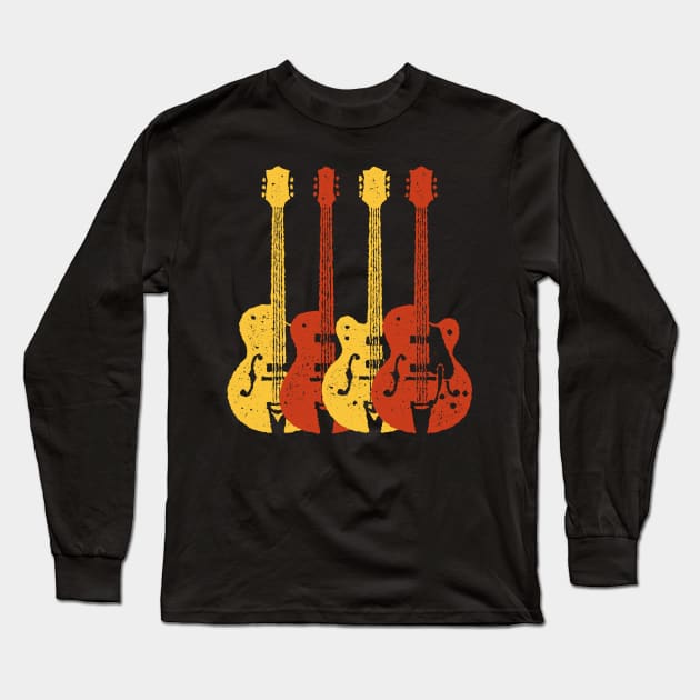 Chet Atkins Country Electric Guitar Long Sleeve T-Shirt by Daniel Cash Guitar